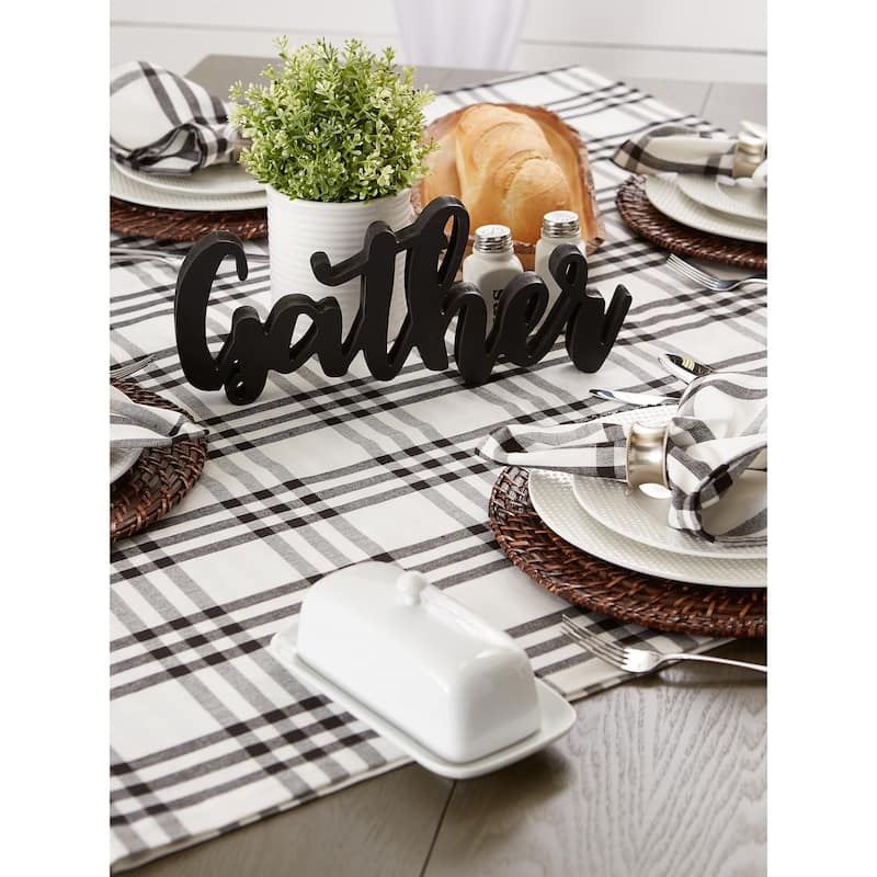 DII Homestead Plaid Tabletoppers, 40x40", Homestead Plaid, 1 Piece