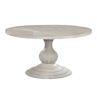 Best Quality Furniture Round Rustic Beige Dining Table Only - Bed Bath ...