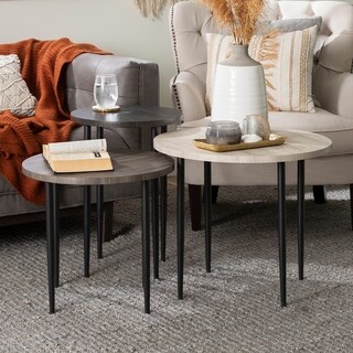 Carson Carrington  Nesting Table Set (Birch / Slate Grey / Graphite)