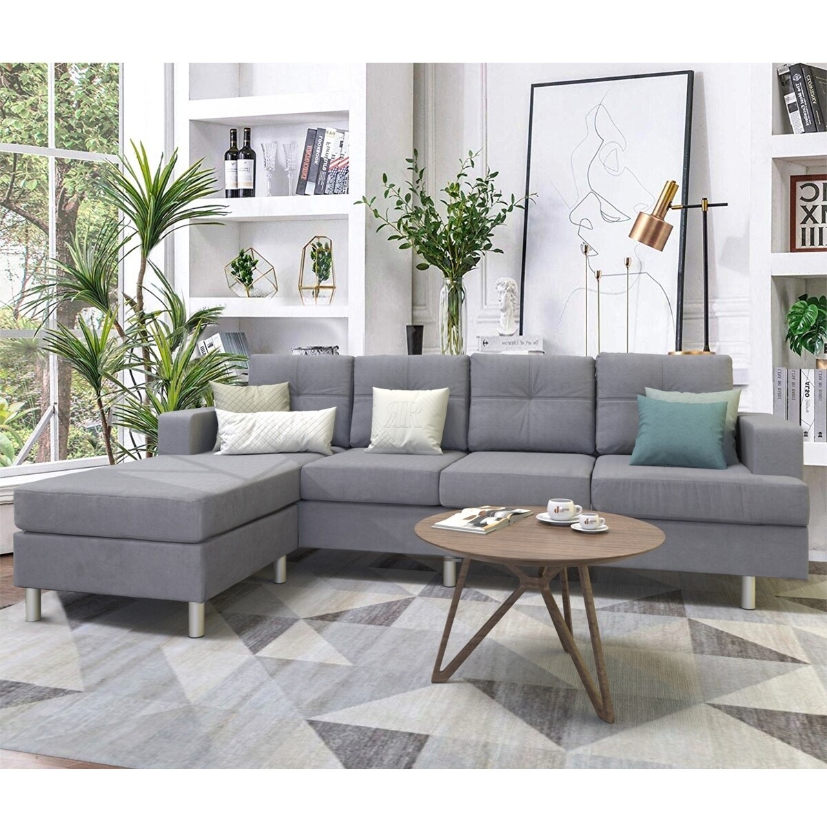 Shop Copper Grove Baldrine Sectional Sofa Sets With Reversible
