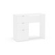 preview thumbnail 5 of 4, Porch & Den Spindler White 3-drawer Writing Desk