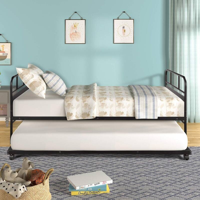 Taylor & Olive Engelmann Twin-size Metal Daybed with Trundle