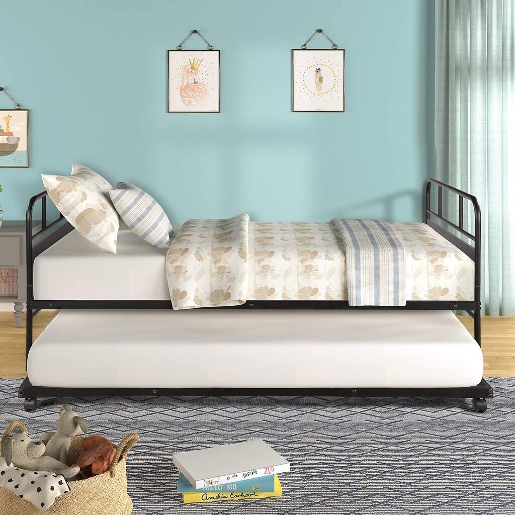 Taylor & Olive Engelmann Twin-size Metal Daybed with Trundle