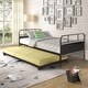 preview thumbnail 7 of 5, Taylor & Olive Engelmann Twin-size Metal Daybed with Trundle