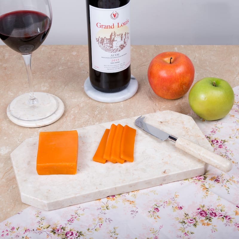 Creative Home Champagne Marble Octagonal Cheese Board