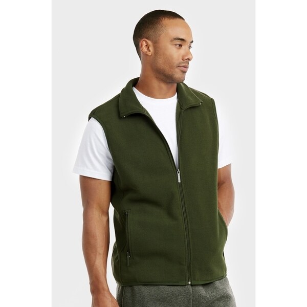 mens green fleece jacket