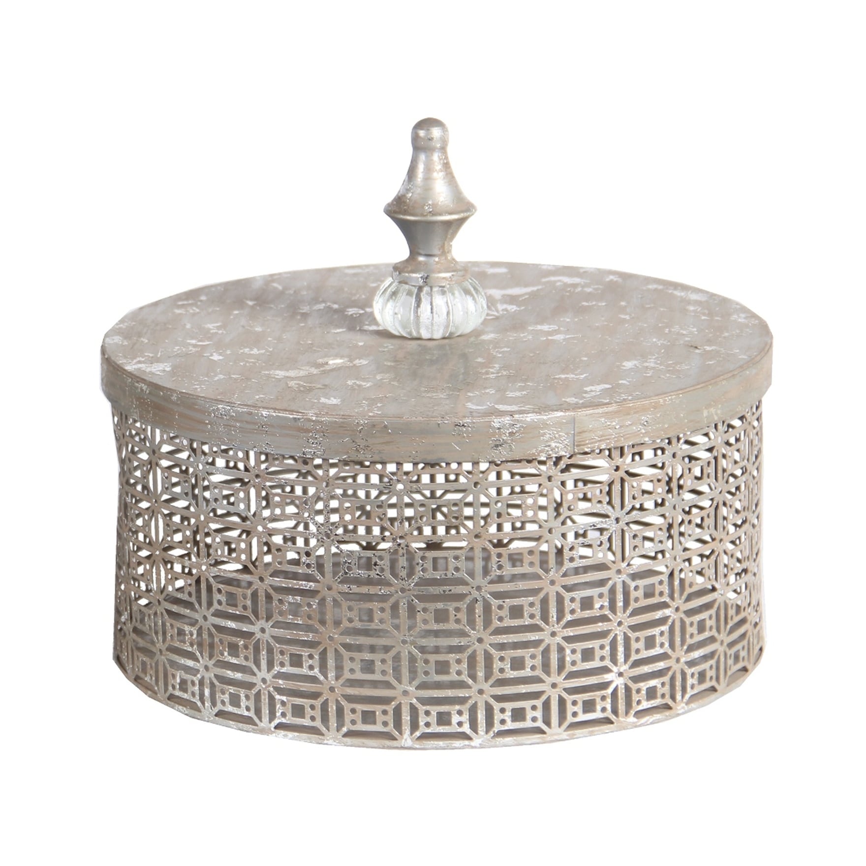 decorative metal box with lid
