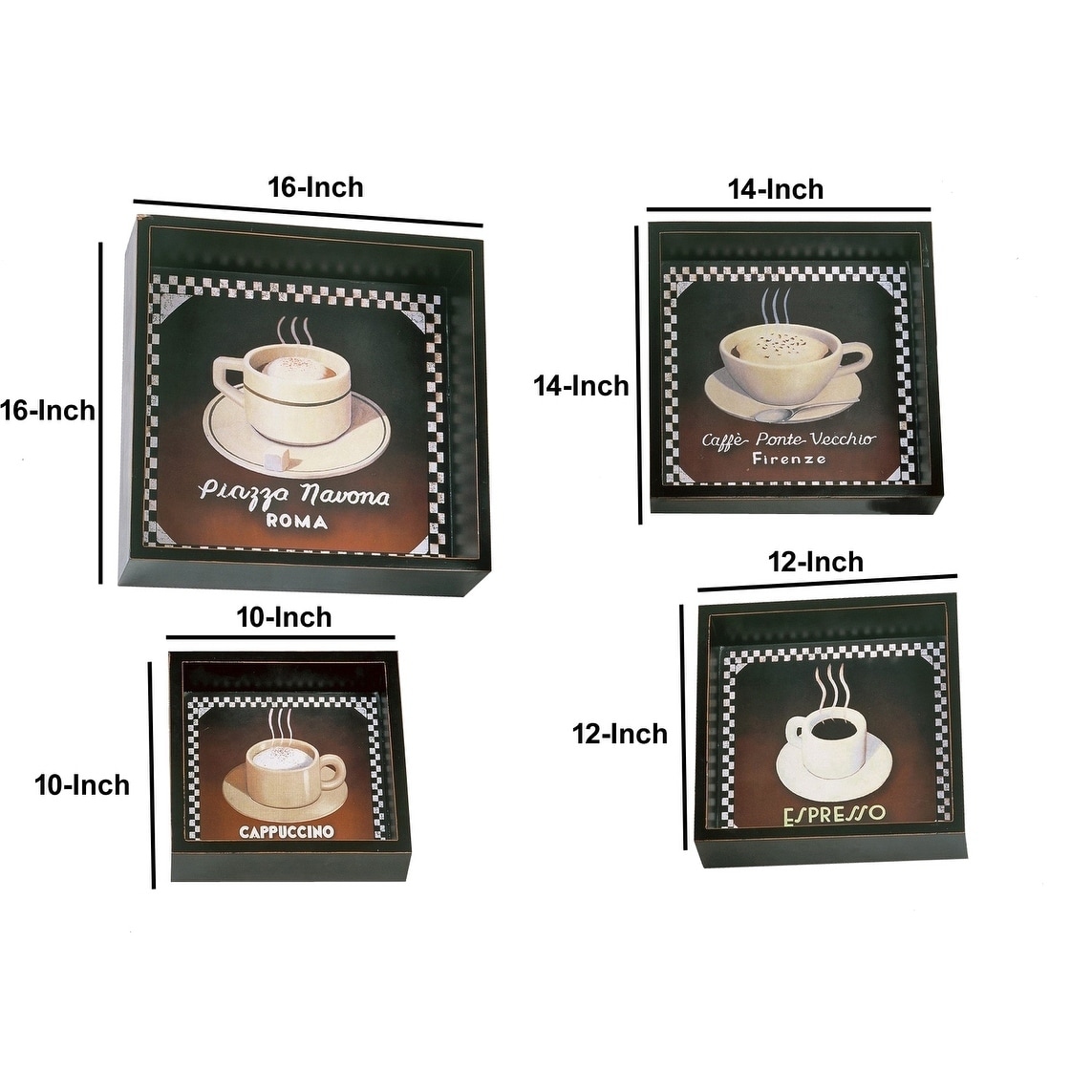 square metal coasters