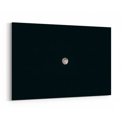 Noir Gallery Moon Nature Astronomy Photo Canvas Wall Art Print