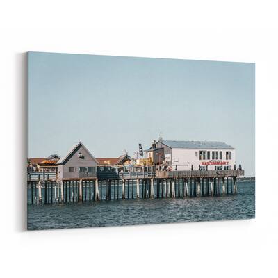 Noir Gallery Old Orchard Beach Maine Beach Photo Canvas Wall Art Print