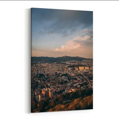 Noir Gallery Barcelona Spain Nature Urban Photo Canvas Wall Art Print