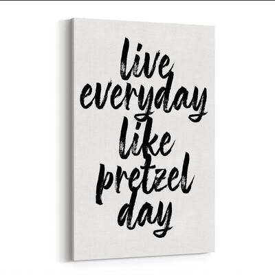 Noir Gallery Minimal The Office Typography Canvas Wall Art Print