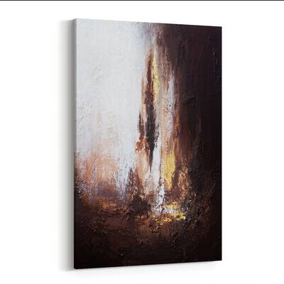 Noir Gallery Abstract Cave Nature Painting Canvas Wall Art Print