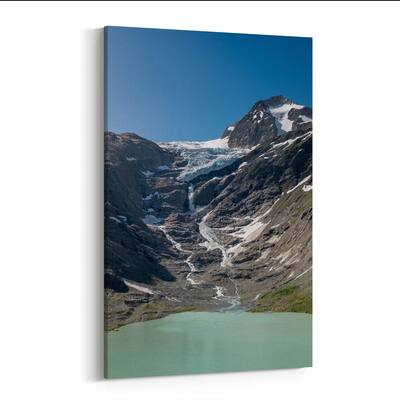 Noir Gallery Trift Switzerland Mountains Glacier Canvas Wall Art Print