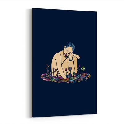 Noir Gallery Figurative Feminine Illustration Canvas Wall Art Print