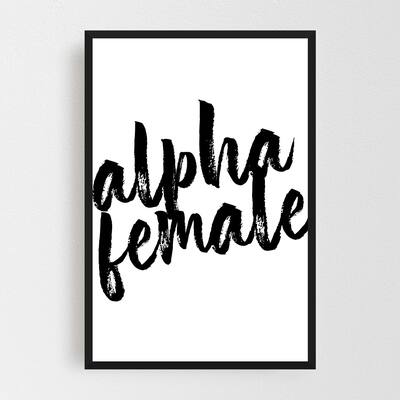 Noir Gallery Minimal Feminine Typography Framed Art Print