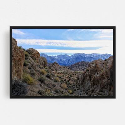 Noir Gallery Lone Pine California Desert Photo Framed Art Print