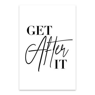 Noir Gallery Minimal Motivational Typography Metal Wall Art Print