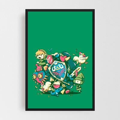 Noir Gallery Video Games Katamari Illustration Framed Art Print