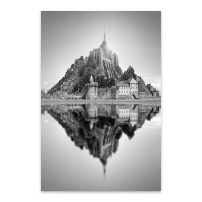 Noir Gallery Mont Saint Michel France Photo Metal Wall Art Print