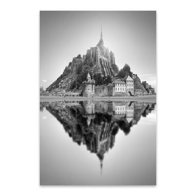 Noir Gallery Mont Saint Michel France Photo Metal Wall Art Print