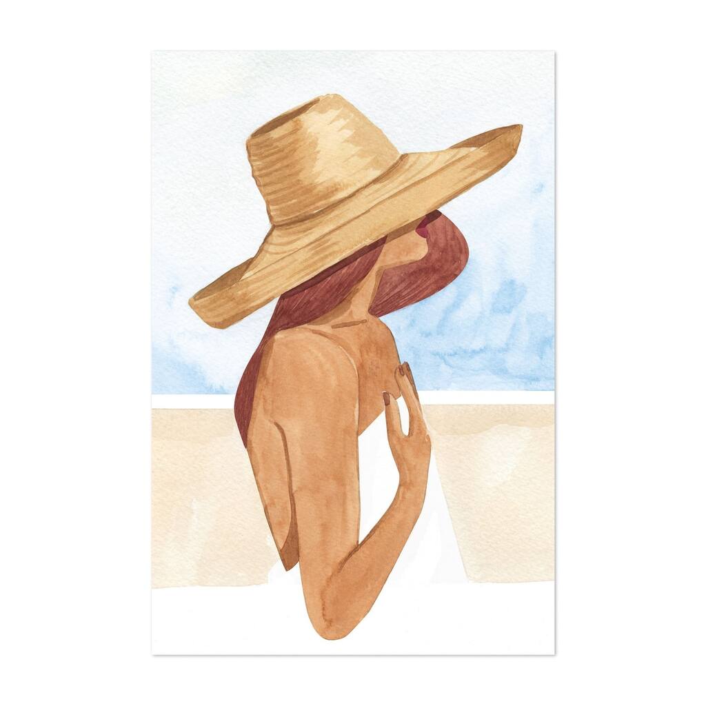 Noir Gallery Beach Nature Painting Unframed Art Print/Poster