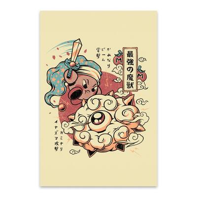 Noir Gallery Japanese Illustration Metal Wall Art Print