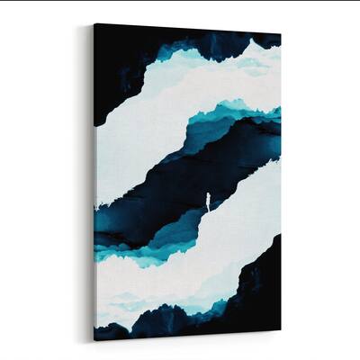 Noir Gallery Figurative Mountains Illustration Canvas Wall Art Print