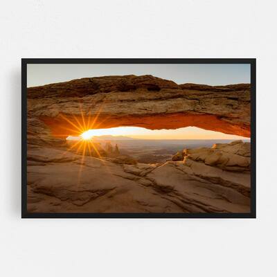 Noir Gallery Mesa Arch Utah Desert Nature Photo Framed Art Print