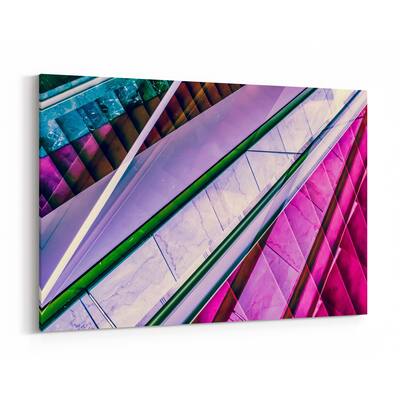 Noir Gallery Abstract Geometric Pattern Modern Canvas Wall Art Print
