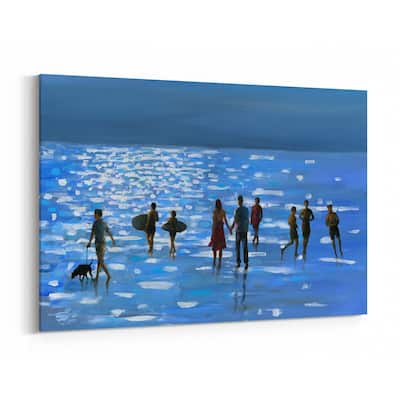 Noir Gallery Bahia Brazil Beach Nature Painting Canvas Wall Art Print