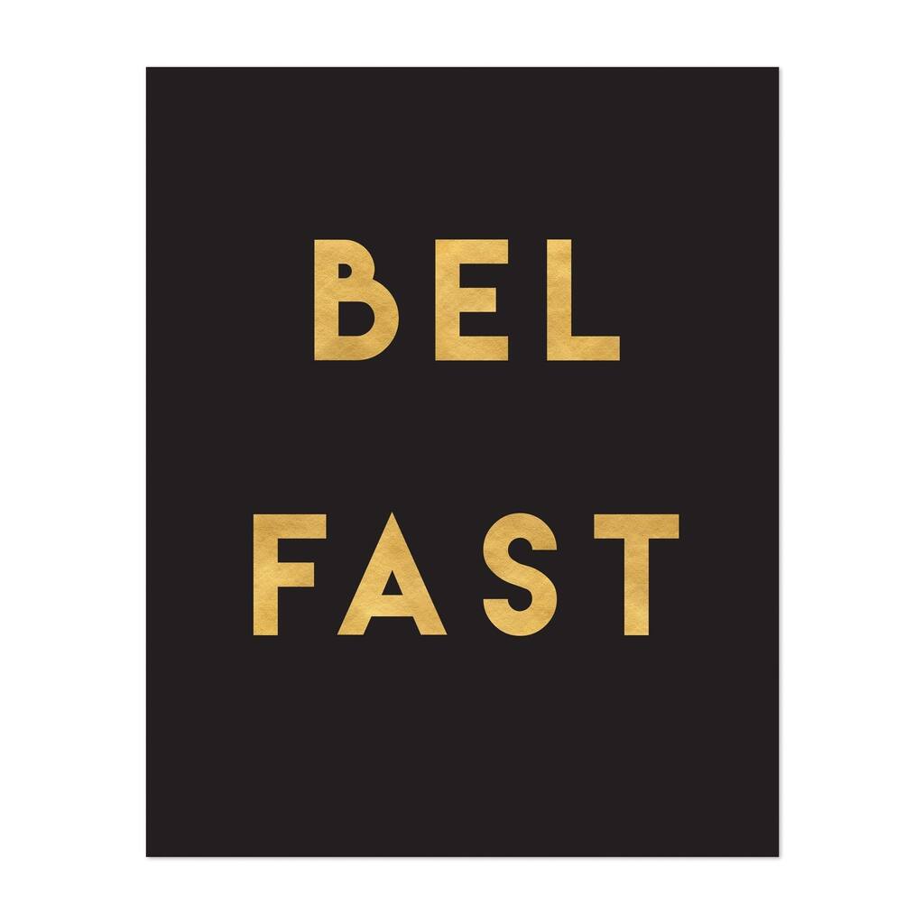 Noir Gallery Belfast Northern Ireland Typography Unframed Art Print/Poster