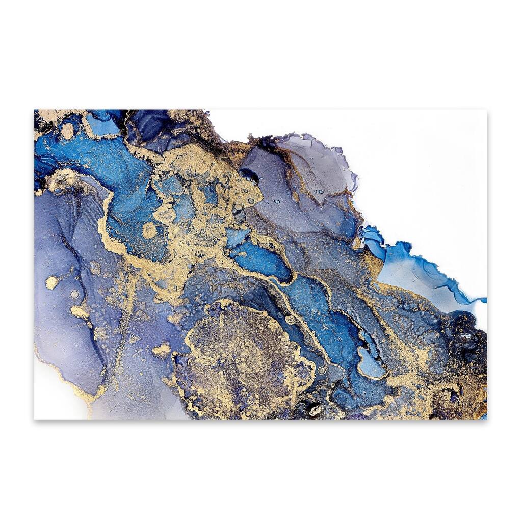 Noir Gallery Abstract Alcohol Ink Painting Metal Wall Art Print