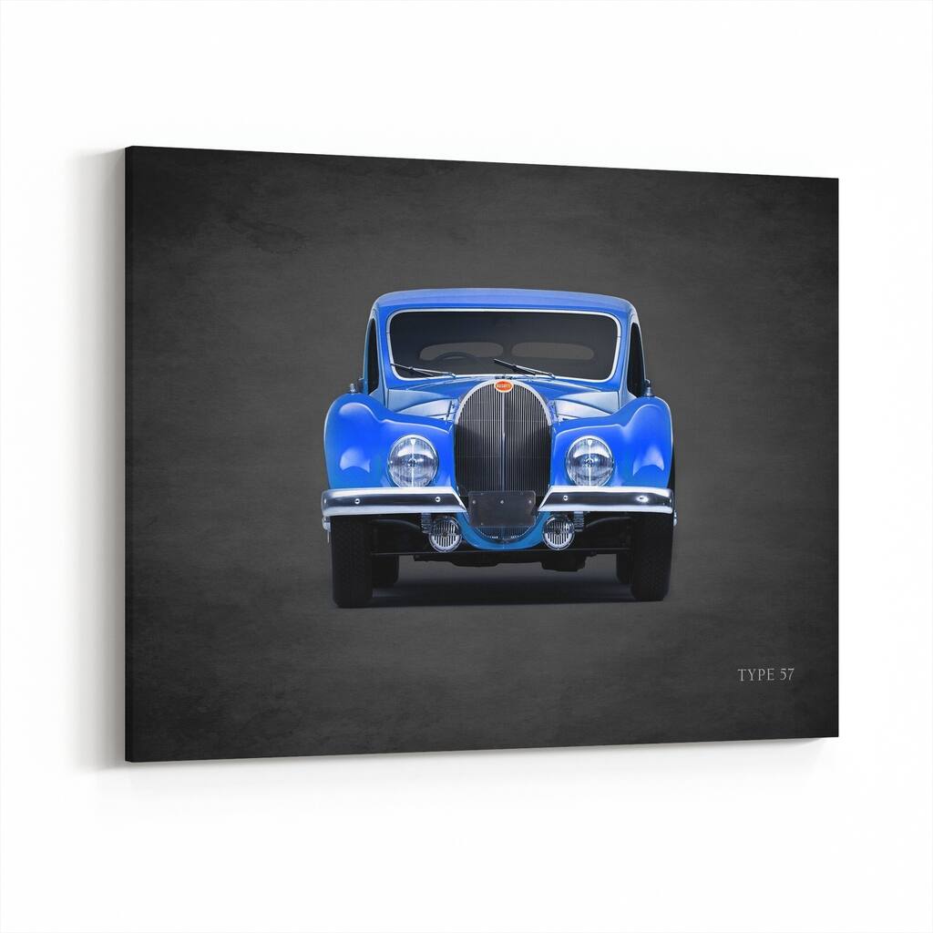 Noir Gallery Bugatti Cars Sports Canvas Wall Art Print
