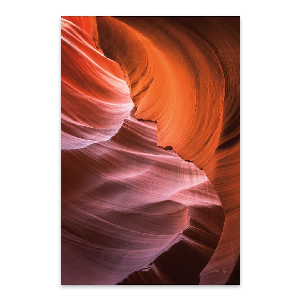 Noir Gallery Antelope Canyon Arizona Desert Metal Wall Art Print