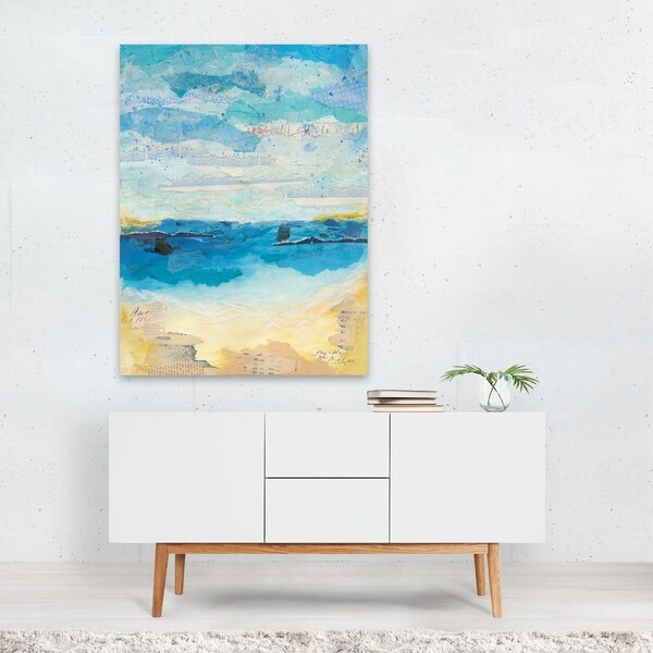 Global Gallery Courtney Prahl Nautical Collage II Canvas Artwork 30 x 30