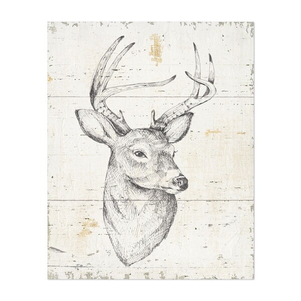 Shop Noir Gallery Animals Forest Stag Deer Drawing Unframed Art Print Poster Overstock 30475374