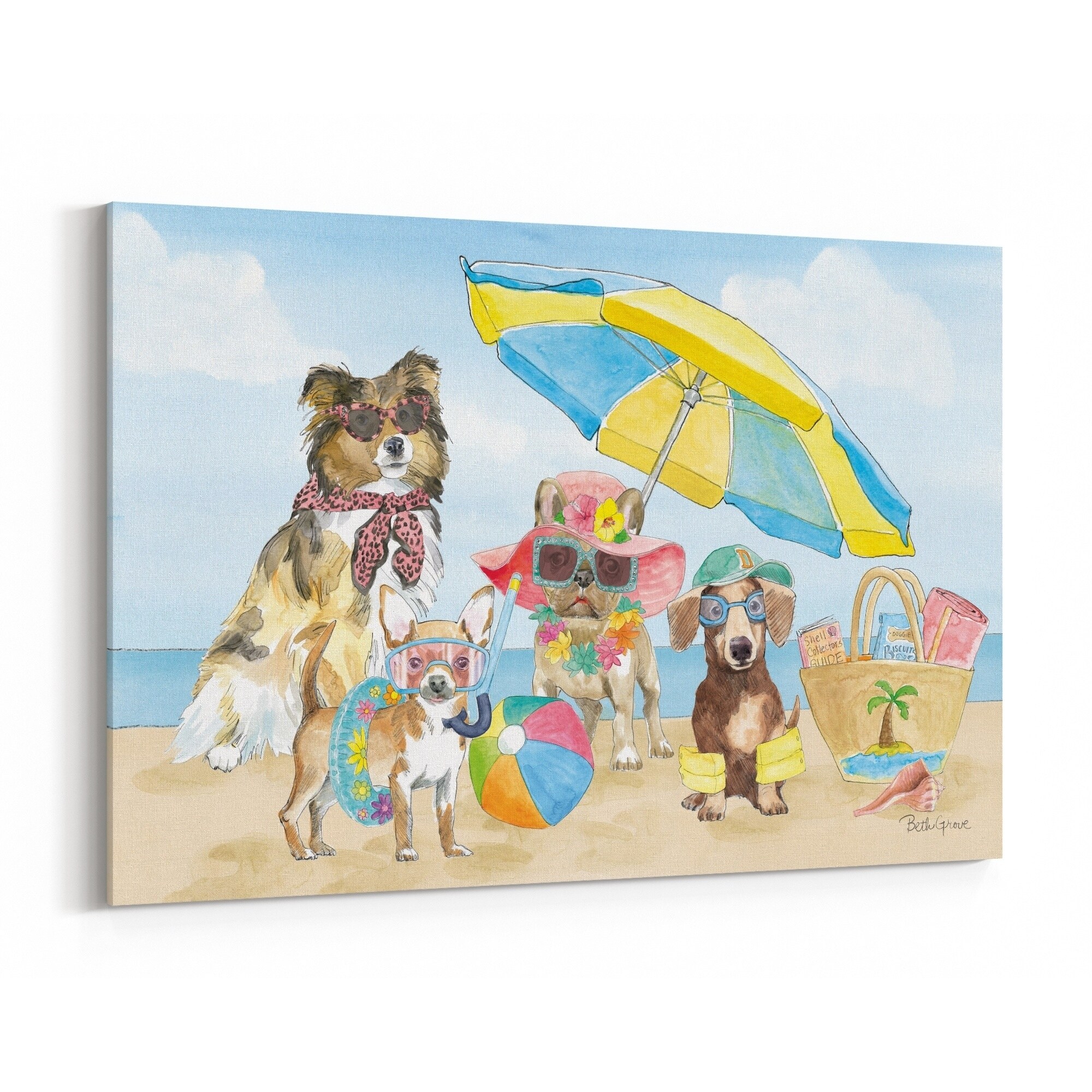 dog beach umbrella
