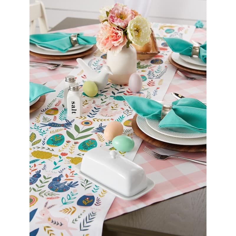 DII Flower Garden Kitchen Textiles, 14x108", Easter Garden, 1 Piece