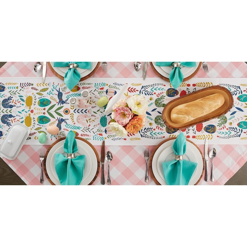 DII Flower Garden Kitchen Textiles, 14x108", Easter Garden, 1 Piece