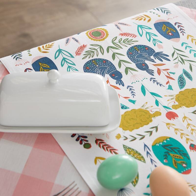 DII Flower Garden Kitchen Textiles, 14x108", Easter Garden, 1 Piece