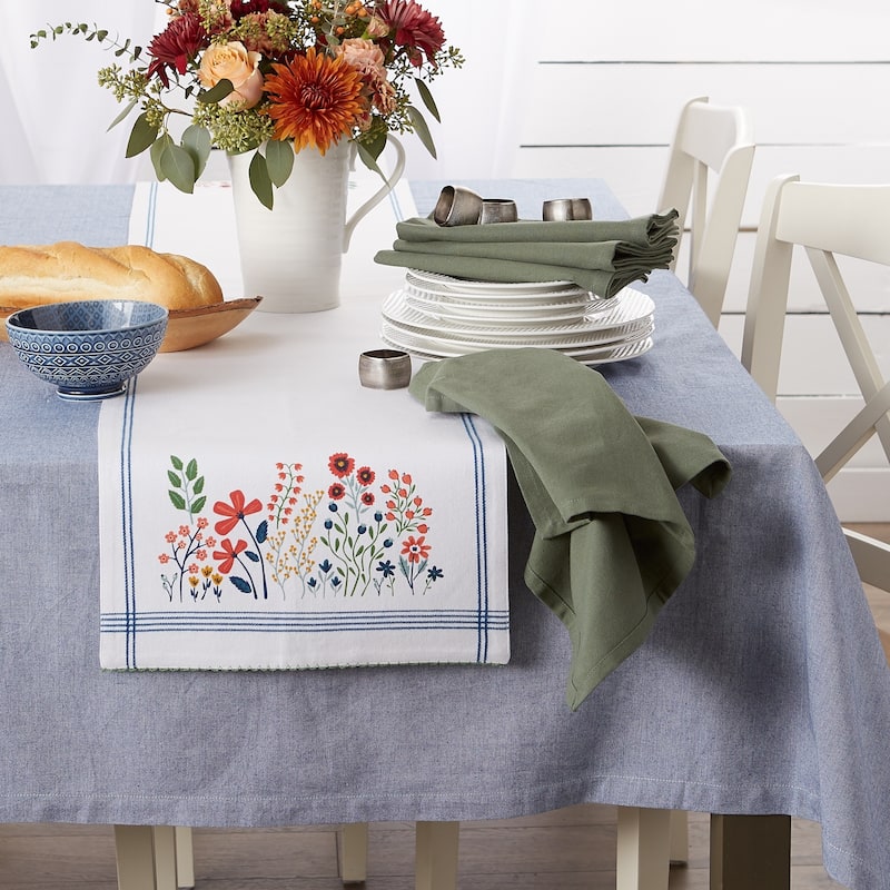 DII Flower Garden Kitchen Textiles, 14x108", Easter Garden, 1 Piece