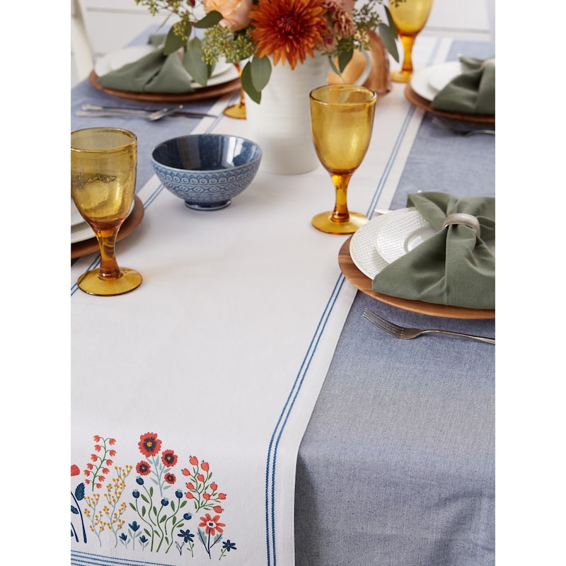 DII Flower Garden Kitchen Textiles, 14x108", Easter Garden, 1 Piece