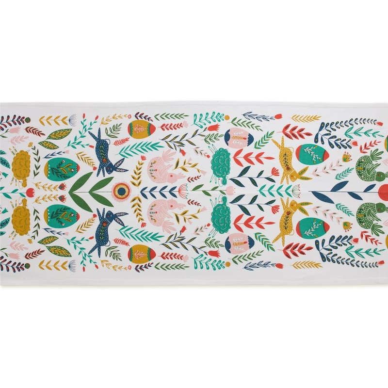 DII Flower Garden Kitchen Textiles, 14x108", Easter Garden, 1 Piece