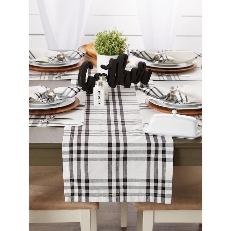 DII Homestead Plaid Tabletoppers, 14x72", Homestead Plaid, 1 Piece