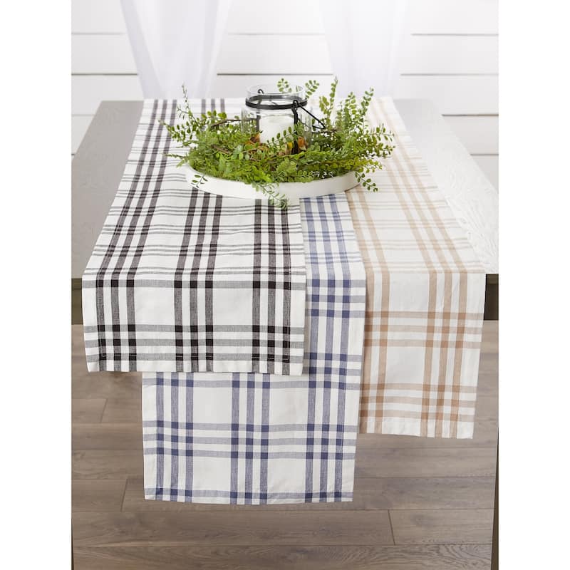 DII Homestead Plaid Tabletoppers, 14x72", Homestead Plaid, 1 Piece