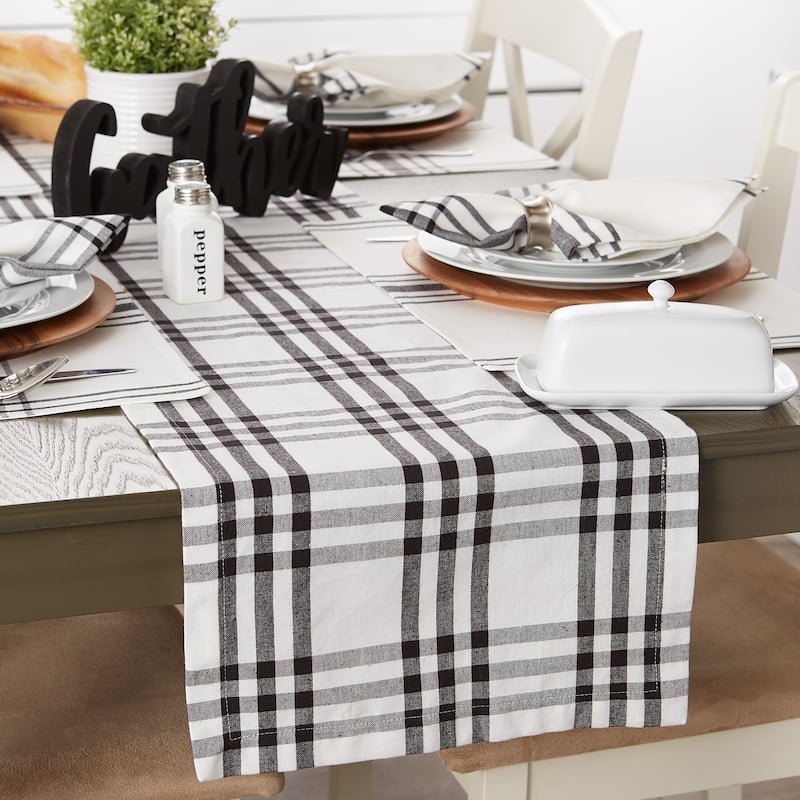 DII Homestead Plaid Tabletoppers, 14x72", Homestead Plaid, 1 Piece