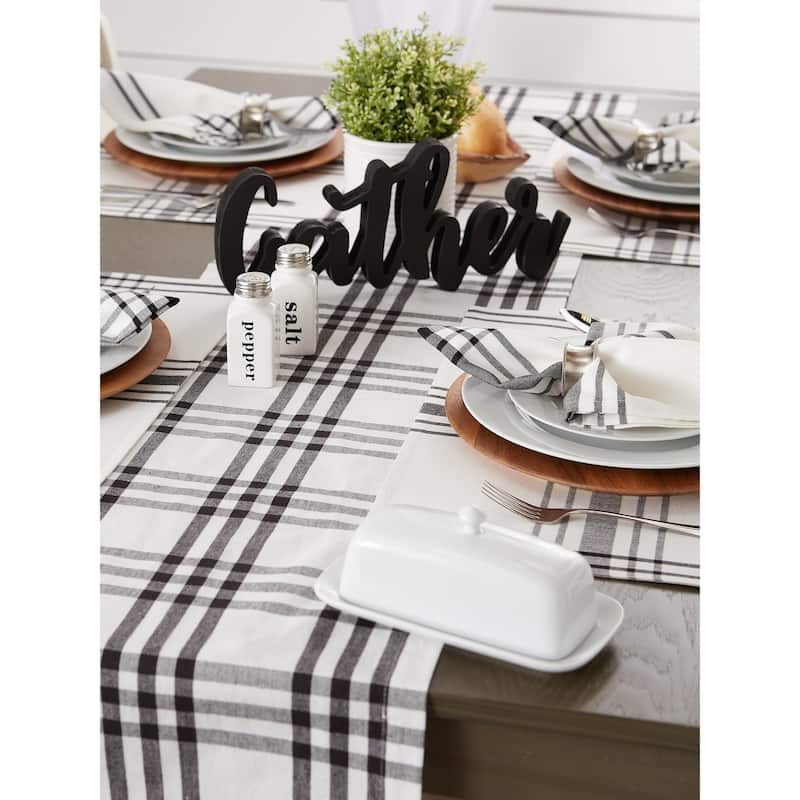 DII Homestead Plaid Tabletoppers, 14x72", Homestead Plaid, 1 Piece