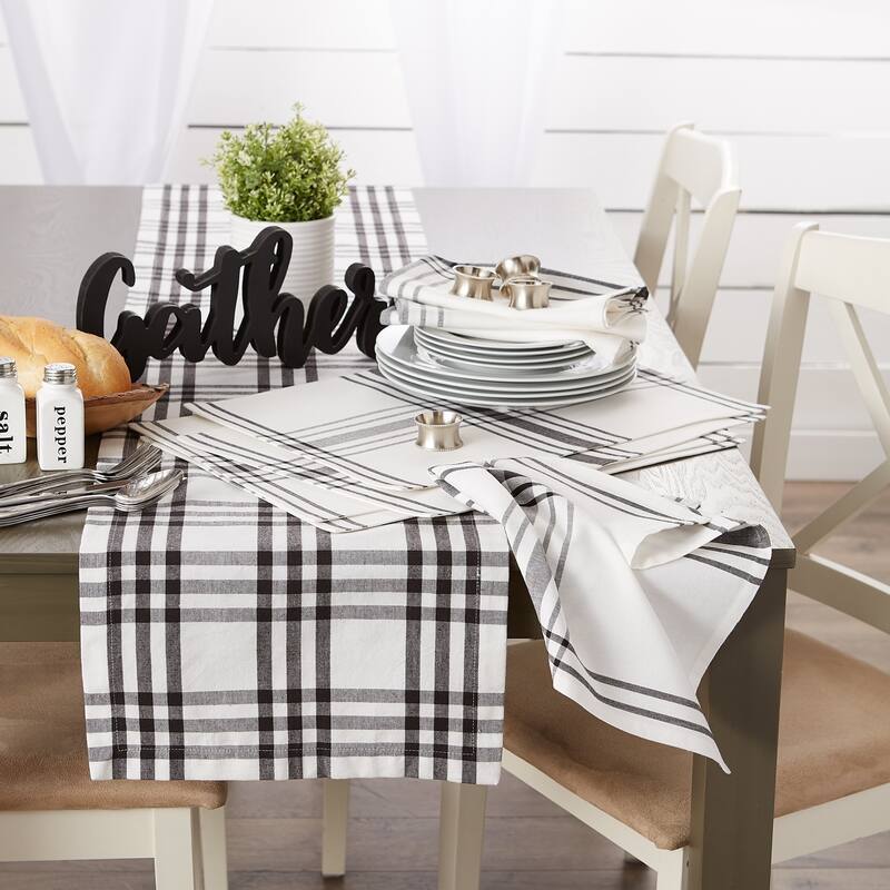 DII Homestead Plaid Tabletoppers, 14x72", Homestead Plaid, 1 Piece