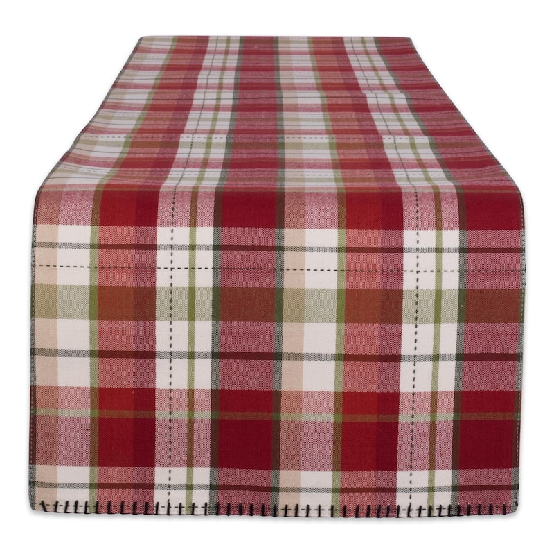 DII Mountain Trail Plaid Ktichen Textiles, 14x72", Mountain Trail, 1 Piece - Table Runner, 14x108